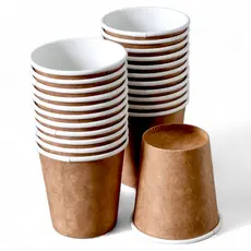 200 Copos de Papel Kraft Térmicos 60ml: Solução Ecológica, Biodegradável e Prática para Bebidas