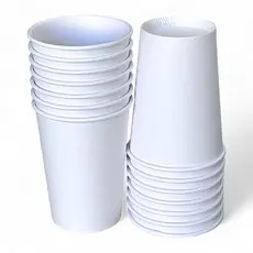 300 Copos Papel Biodegradável Branco Térmico 200 Ml S/tampa - Ideal Para Bebidas Quentes e Geladas Como Café e Chá