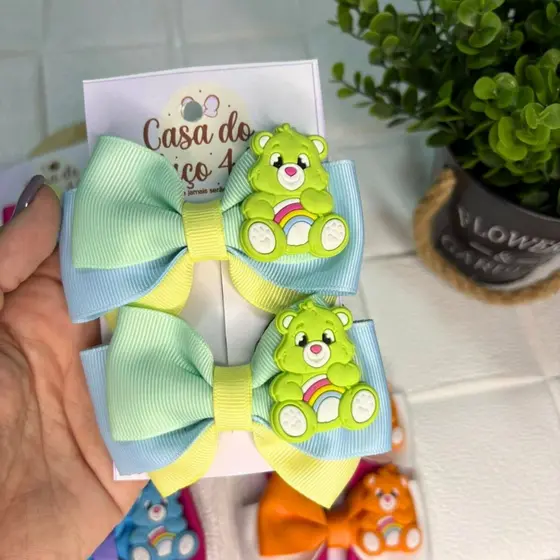 Laços de Cabelo Infantil Luxo Ursinhos