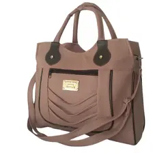 Bolsa Feminina Grande Moderna com 2 Divisórias 2 Alças Ombro e Transversal Versátil