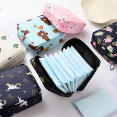 Organizador De Tampões Sacos Para Mulheressacos Cosméticos Senhoras Maquiagem Armazenamento Sanitários Pouc