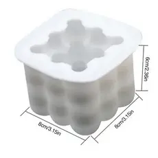 Molde de Silicone BIG Bubble 1 Cavidades para Velas Artesanais