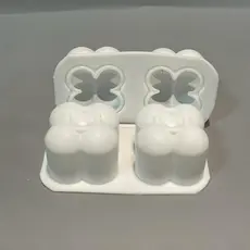 Molde de Silicone Mini Bubble 2 Cavidades p Velas Artesanais