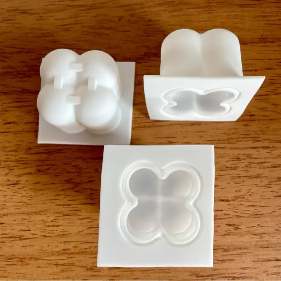 Molde de Silicone Mini Bubble 1 Cavidade p Velas Artesanais