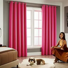 Cortina quarto sala Rafaella Oxford 3,00 x 2,50 m Pink