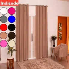 Cortina Quarto Sala Antonella 2,00 x 2,35 com ilhós