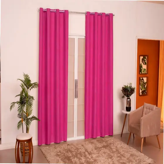 Cortina quarto sala Antonella 2,00 x 1,80 Pink