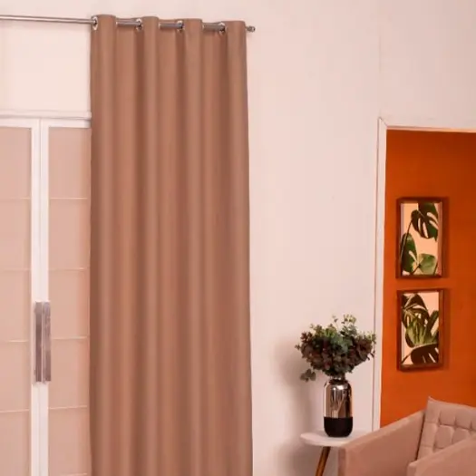 Cortina quarto e sala roma UMA PARTE 1,00 de largura x 1,80 de comprimento com ilhós
