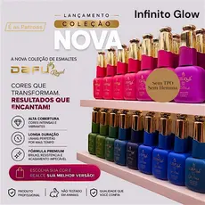 Esmalte em Gel Infinito Glow Dafu 12ml Profissional UV LED Sem TPO