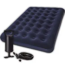 kit Colchao Inflavel Casal ou Solteiro de Ar Resistente Suporta 300 Kilos + Bomba de Ar
