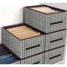 KIT 3 Caixas De Armazenamento De Roupas Com Grade Dobrável Multiuso