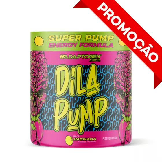 Dila Pump Pré Treino Sem Cafeína Adaptogen 150g 318g