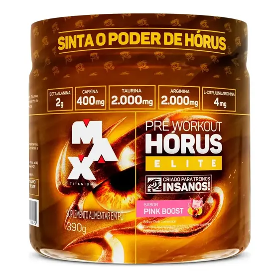 Hórus Elite Pré Treino Max Titanium 390g