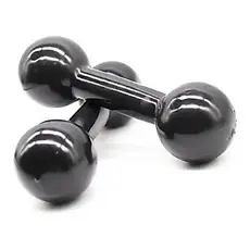 Par de Halter 01Kg - Emborrachado  - Academia/Musculação/Fisioterapia