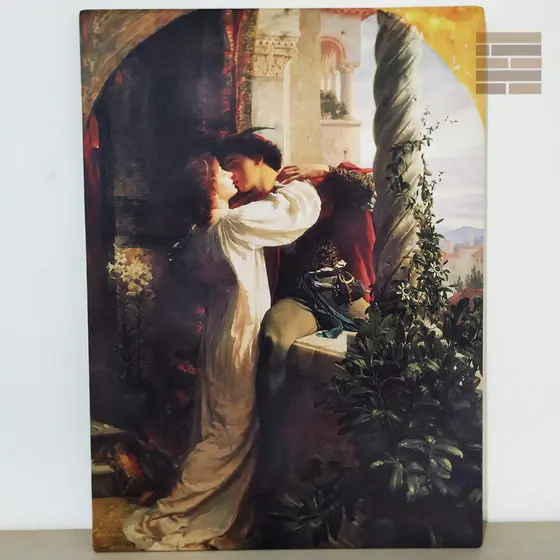 Quadro tela acetinada Romeu E Julieta, por Frank Bernard Dicksee