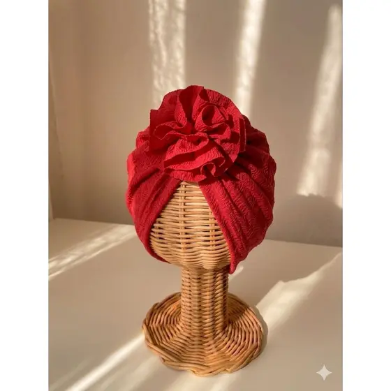 Touca Turbante Zoe Bebê Menina em Malha Texturizada| touca Turbante feminino