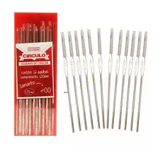 Agulha de crochê Aço Niquelado - Círculo - várias numerações - COD 340707