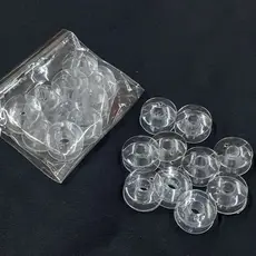 Kit 100 Bobinas ALTAS Domésticas em Plástico - costura carretilha canelinha Singer Facilita- Máquinas SINGER Ou JANOME