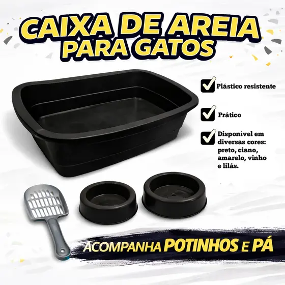 CAIXA DE AREIA SANITÁRIO PARA GATOS