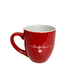 Conjunto De 4 Caneca Porcelana Lamour Delicada Cafe Cha Cozinha 300ml