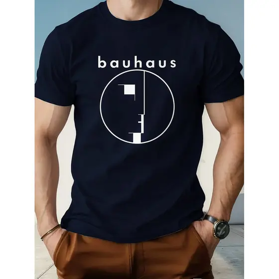 Camiseta Masculina Estampa Bauhaus Arquitetura 100% Algodao
