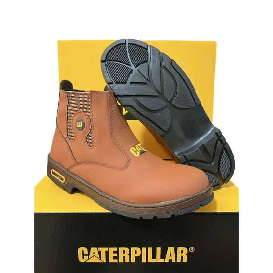 Bota Masculina e Feminina CAT Boa Bonita e Barata Em Couro