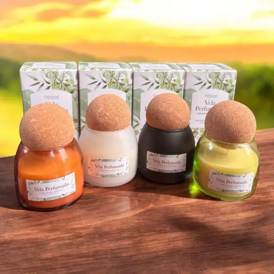 Vela Perfumada Aromática Premium Âmbar Patchouli Decoração Sala Quarto Aroma Profundo e envolvente