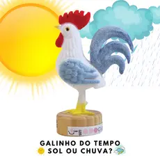 Galo Do Tempo Galinho Do Tempo Decoração |  Sol ou Chuva Metereologia
