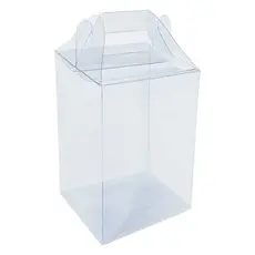 10 Caixas Maleta Acetato medidas 8x8x15 cm para Presentes, Kits de Maquiagem, Cremes e Sabonetes