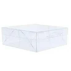 10 Caixas 15x15x5 Transparentes para Doces, Presentes, Lembrancinhas e Produtos em geral