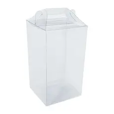 20 Caixas modelo Maleta Transparente 6x6x11 para Presentes Frascos Perfumes cremes maquiagens