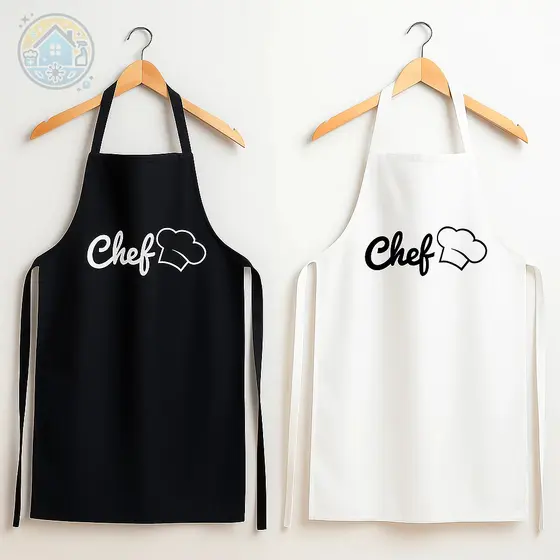 Avental Adulto Chef de Cozinha Culinária Impermeável Restaurante Gastronomia - Preto Branco