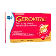 Gerovital 60 Cps Complexo Vitamínico Mineral - Revigorante físico e mental