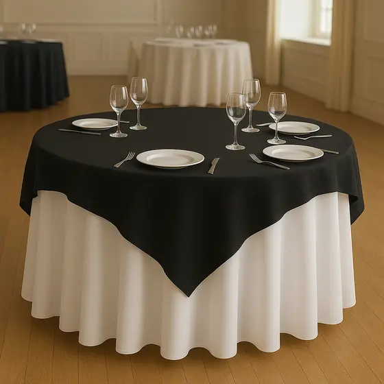 Kit 5 A 20 Toalhas De Mesa Quadrada Cobre manchas 1,50cmx1,50cm Oxford Acabamento c/Bainha Reforçada