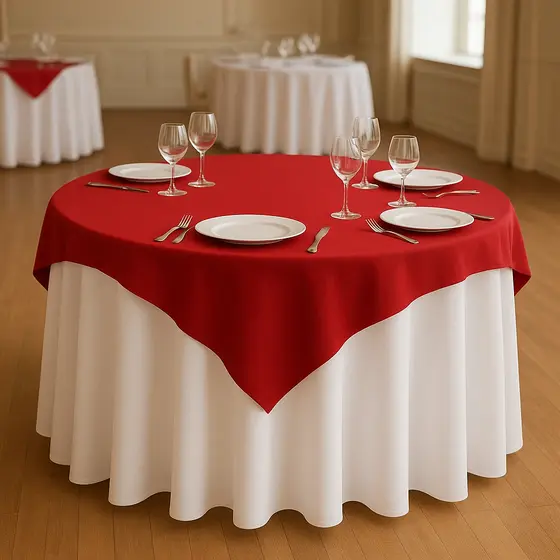 Kit 5 a 20 Toalhas De Mesa Quadrada Cobre mancha 1,50cmx1,50cm Oxford Acabamento c/Bainha Reforçada