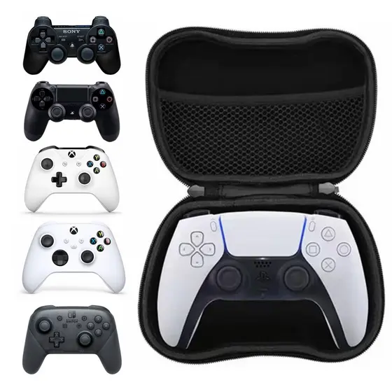 Case Capa Estojo Bolsa de Controle Joystick P/ Xbox 360 One Series Playstation 3 4 5 PS3 PS4 PS5 Nintendo em EVA