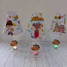 10 abajures pintando o sete