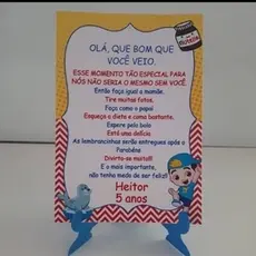Cartões de Agradecimento (Escolha o Tema) Aniversário Infantil Festa Lembrancinha Dia das Crianças