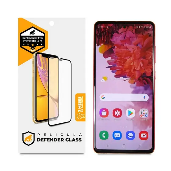 Película Defender Glass para Samsung Galaxy S20 FE - Preta - Gshield