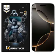 Película Protetora Fosca p/ iPhone 16 Pro Max com Aplicador - Survivor  - Gshield