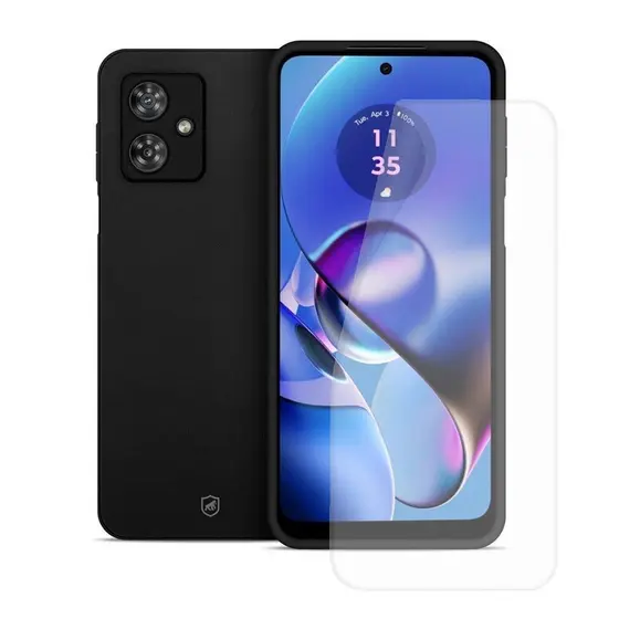 Kit Capa case capinha Silicon Veloz e Película Hydrogel HD para Motorola Moto G64 5G - Gshield