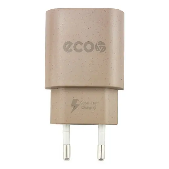 Carregador Turbo Tipo C 25W GreenEcoo QC 3.0 – Sustentável e Certificado Anatel