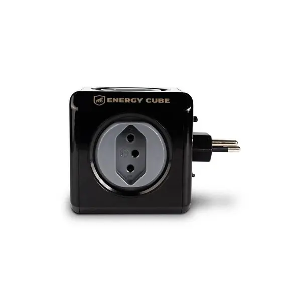 Gshield Adaptador Energy Cube Bivolt Filtro de Linha Multiplicador de Tomadas 10A com Proteção de Sobretensão, 5 Tomadas