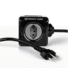 Gshield Adaptador Energy Cube Bivolt com Cabo 1,5M Filtro de Linha Multiplicador de Tomadas, 4 Tomadas + USB-A / Tipo C