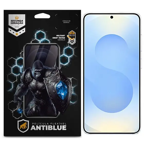 Película Protetora Anti Luz Azul para Samsung Galaxy S25 Plus - AntiBlue - Gshield