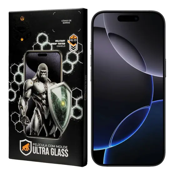 Película Ultra Glass iPhone 9H Anti Impressões e Reflexo - Gshield - Fácil Aplicação