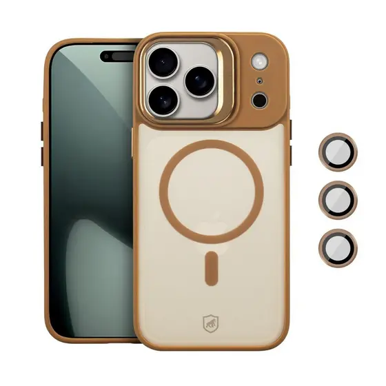 Capa case capinha para iPhone 17 Pro Max - MagSafe Titanium Desert - Gshield