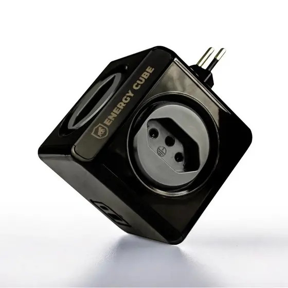 Gshield Adaptador Energy Cube Bivolt Filtro de Linha Multiplicador de Tomadas 10A, 4 Tomadas + USB-A / Tipo C