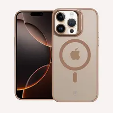 Capa Case Capinha para iPhone 16 Pro - MagSafe Titanium Desert - Acabamento Metálico -  Gshield