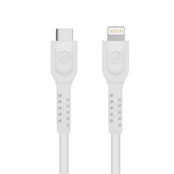 Cabo Dual Shock (iPhone / iPad) Lightning / Type C - Branco - 1,2m (MFI Homologado) - Gshield